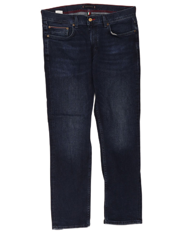 Tommy Hilfiger Jean droit Denton homme W34 L30 bleu marine coton