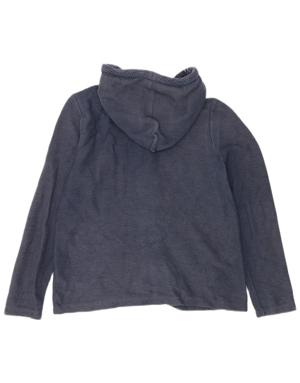 FAT FACE Cardigan à capuche pour femme UK 14 Large Bleu marine Coton