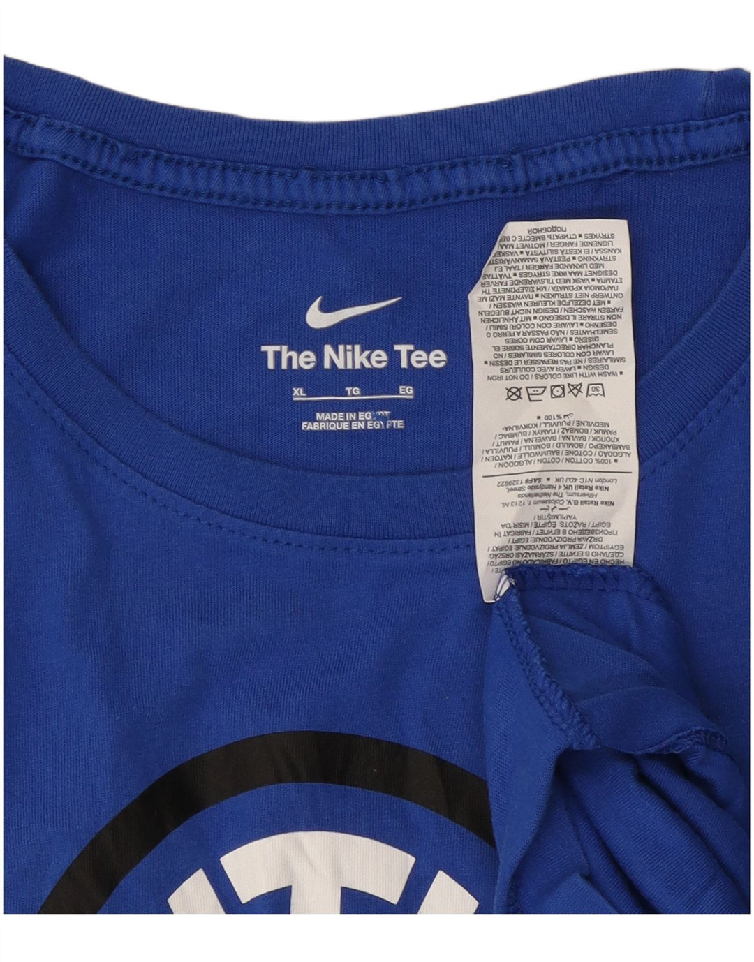 NIKE Homme Inter Milan Graphic T-Shirt Top XL Bleu Coton