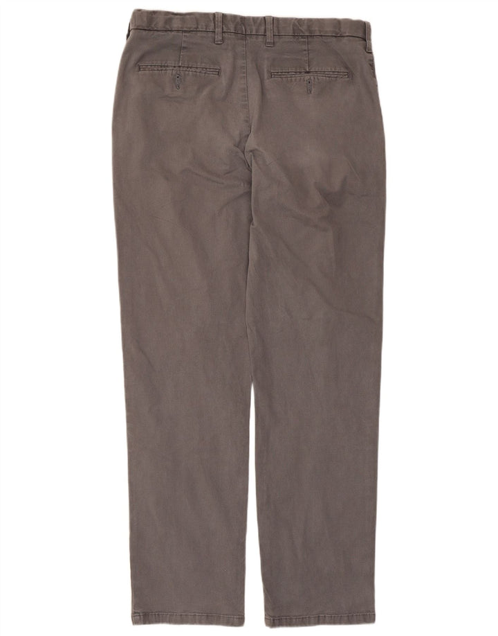 Marks & Spencer Pantalon Chino Regular Homme W34 L31 Gris Coton