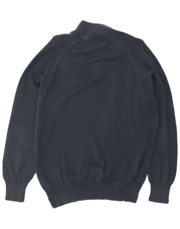 Slam Pull col zippé homme XL bleu marine coton