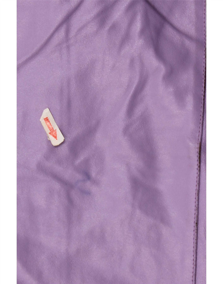 Habana Veste en cuir pour femme UK 10 Petit cuir violet