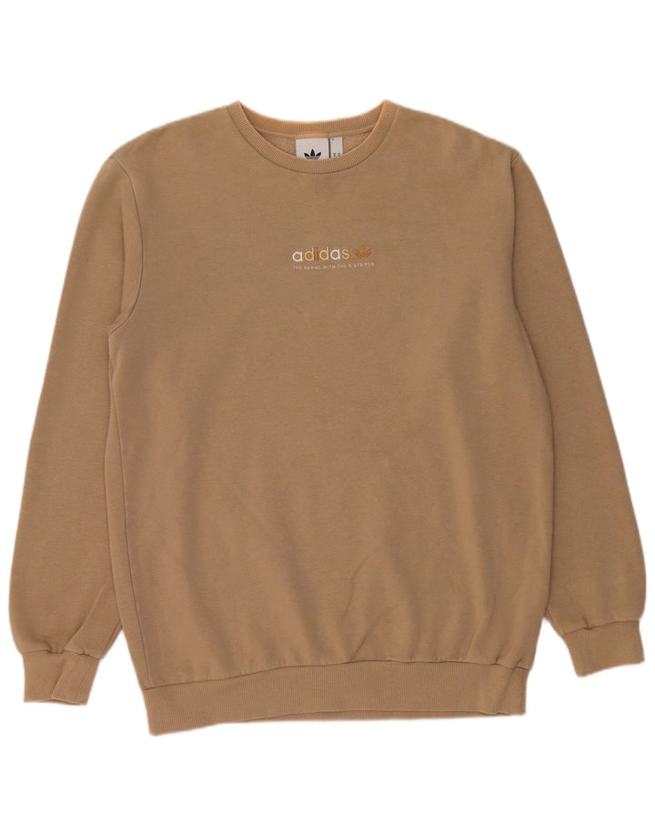ADIDAS Sweat-shirt pour homme en coton beige moyen