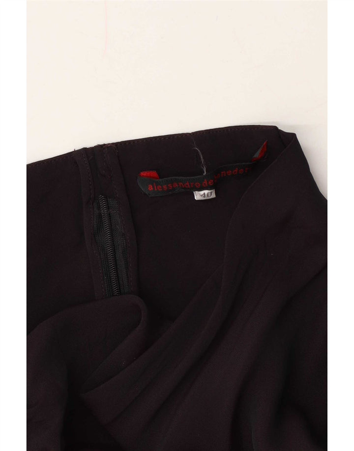 vintage Femme Manches Longues Maxi Robe IT 40 Petit Noir