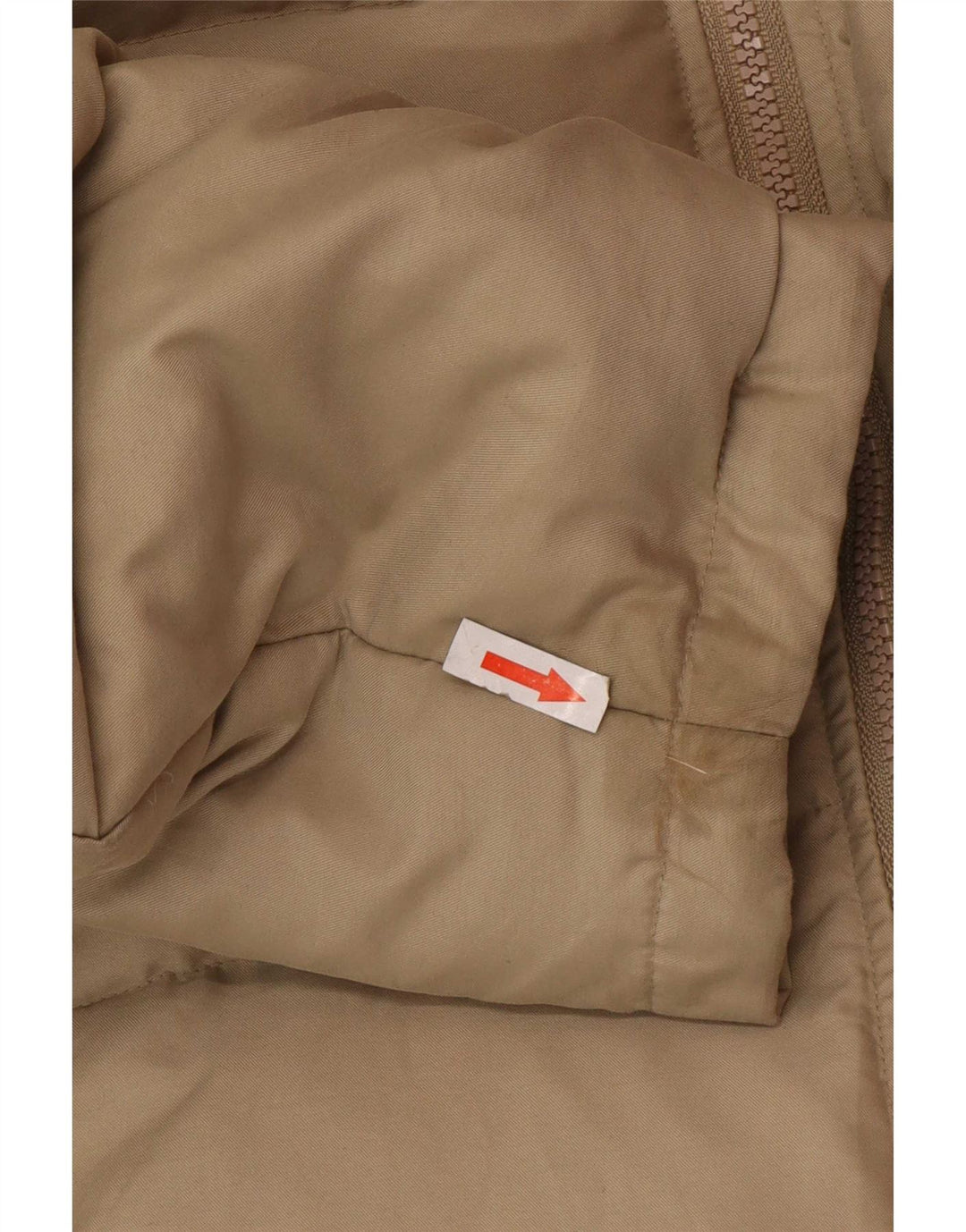 Sergio Tacchini Manteau rembourré à capuche pour homme UK 40 Large Beige Polyester