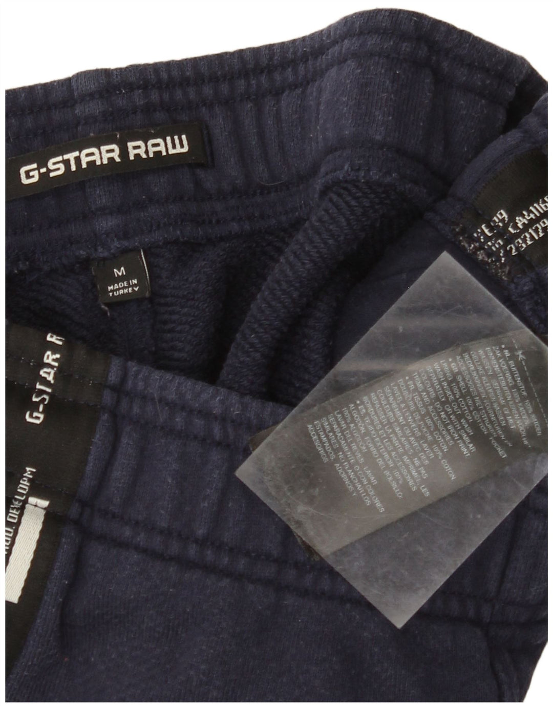 G-STAR Short de Sport Graphique Homme Bleu Marine Moyen Coton