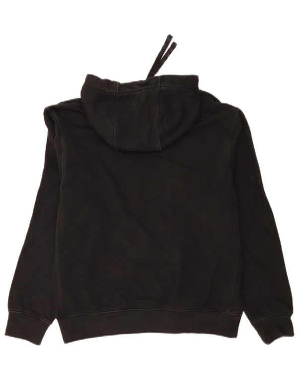Nike Pull à capuche surdimensionné graphique pour femme UK 10 Petit coton noir