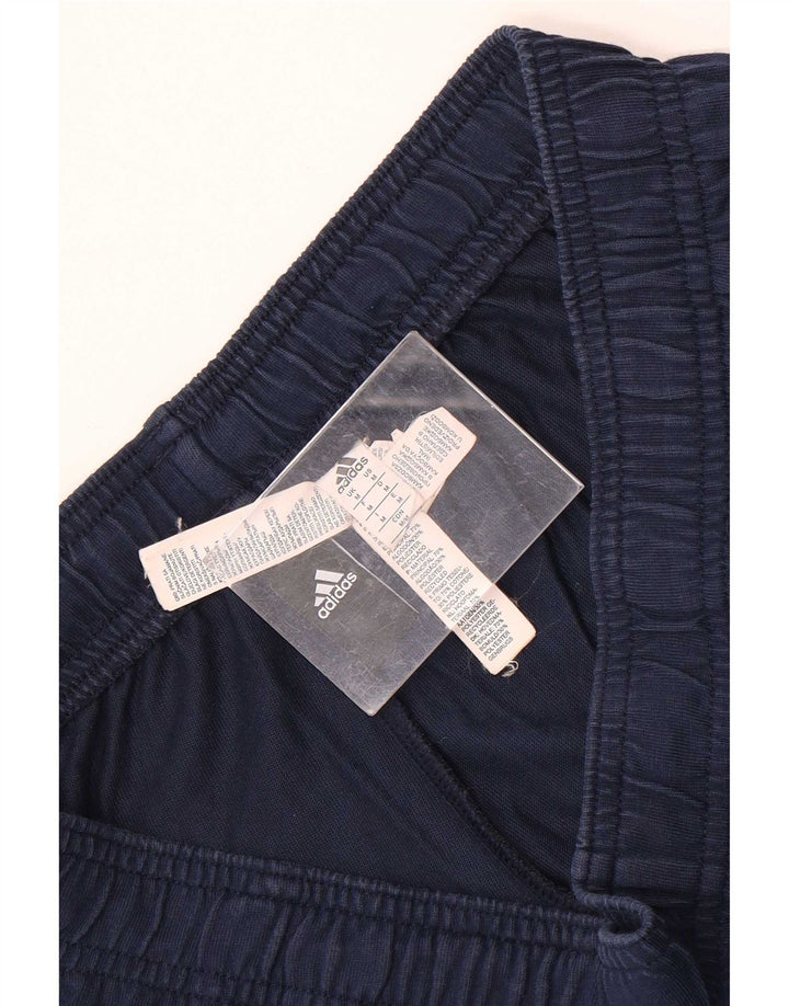 Adidas Short de sport graphique pour homme en coton bleu marine moyen