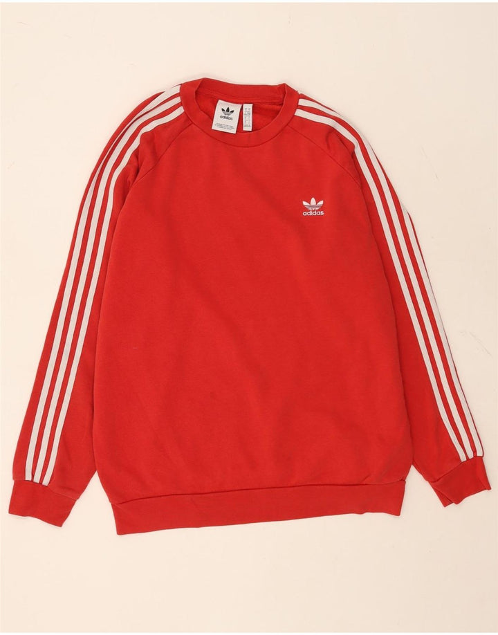 Adidas Mens Sweatshirt Jumper Grand Rouge Coton
