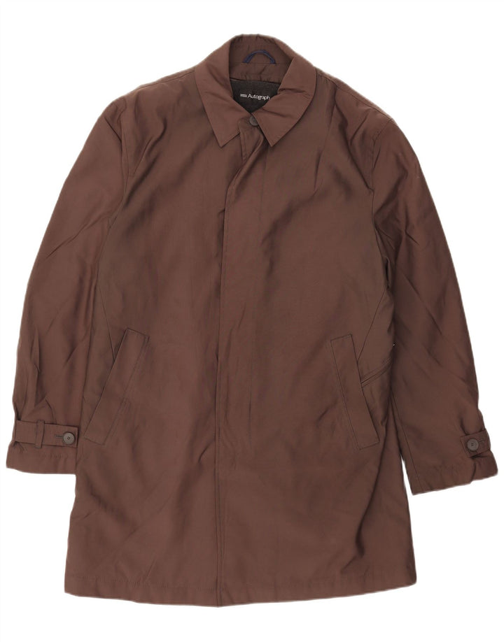 Marks & Spencer Manteau pour homme UK 36 Petit Marron Polyester