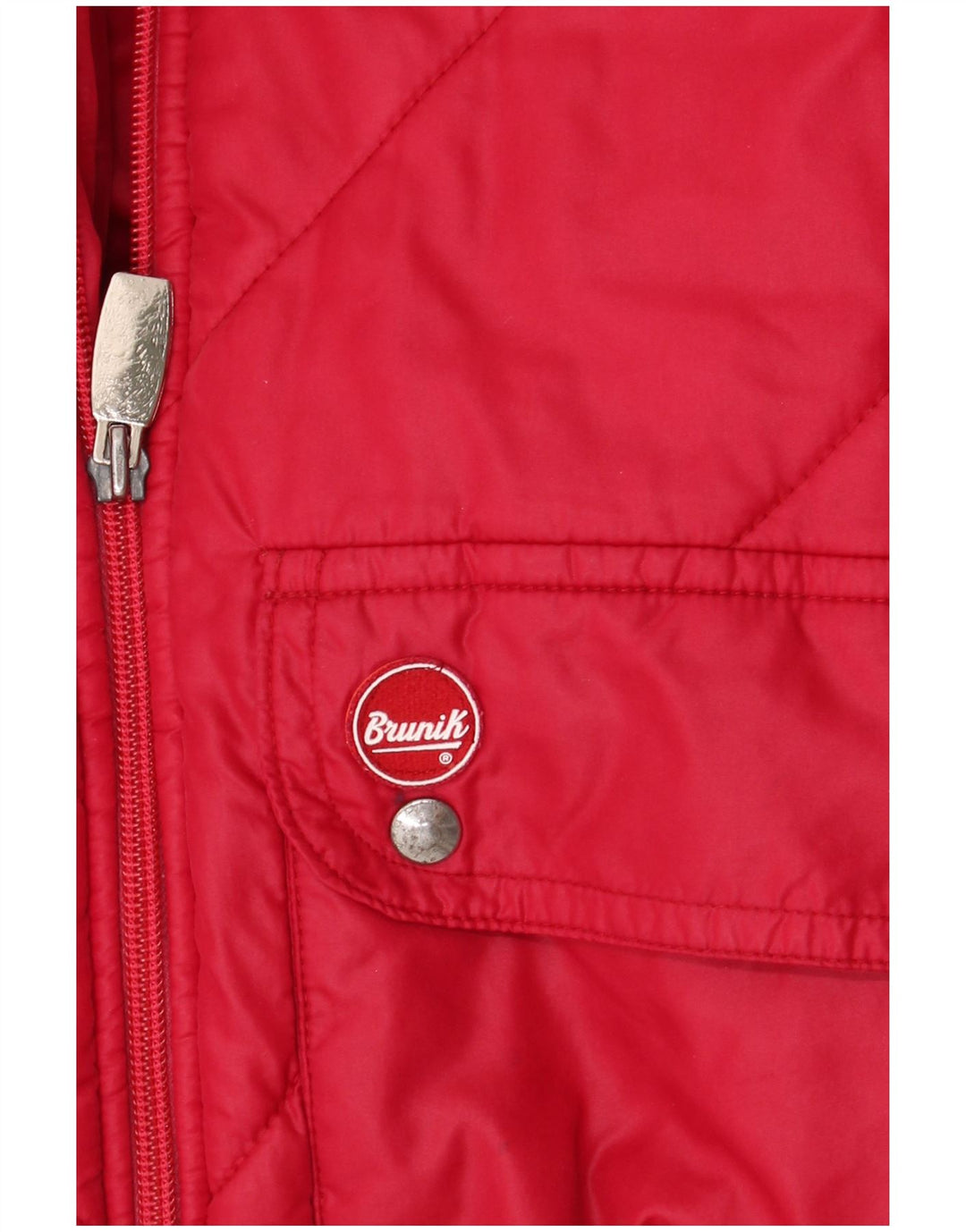 Brunik Veste matelassée pour homme UK 38 Medium Rouge Colourblock