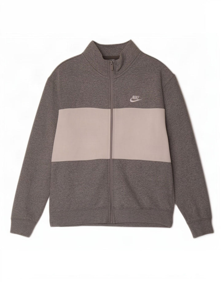 Nike Veste de survêtement pour homme Gris moyen en coton color block