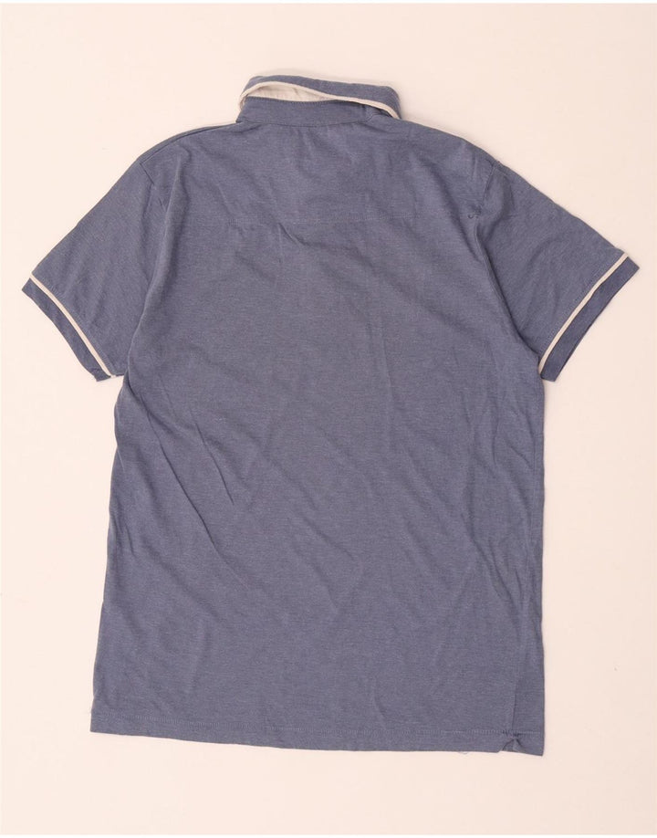 French Connection Polo Homme Petit Bleu Coton