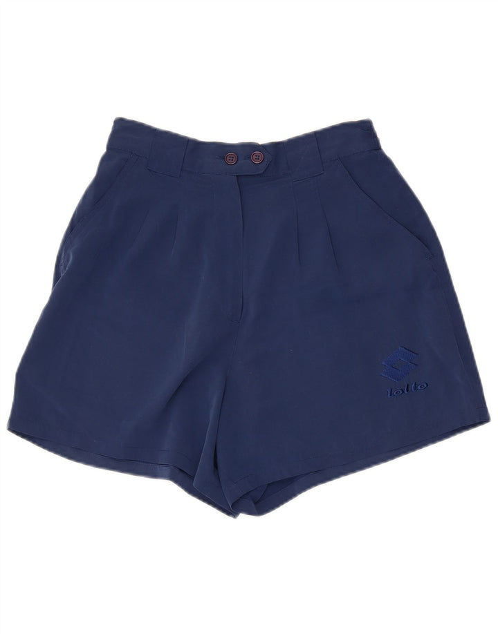 LOTTO Short décontracté pour femme UK 10 Small W26 Bleu marine Polyester