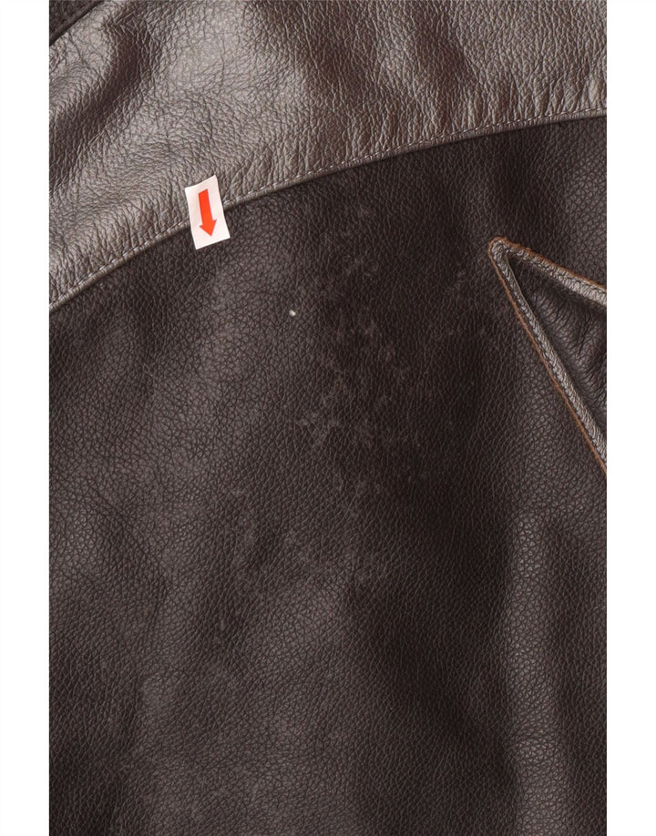 DAINESE Veste Graphic Racer Homme Taille 54 Grand Cuir Colorblock Noir