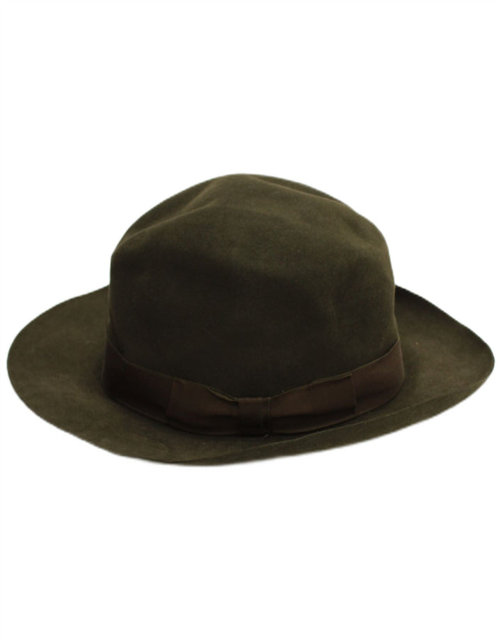 Cervo Chapeau Fedora Homme Kaki Moyen Classique