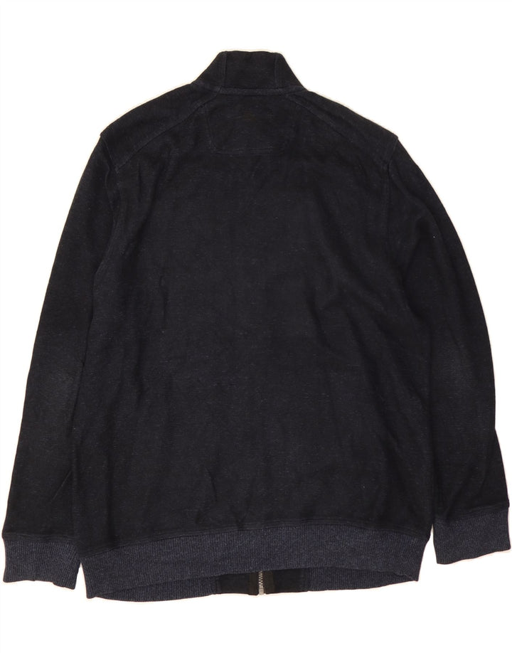 TOMMY BAHAMA Mens Cardigan Sweater Medium Navy Blue Cotton Vintage Tommy Bahama and Second-Hand Tommy Bahama from Messina Hembry 