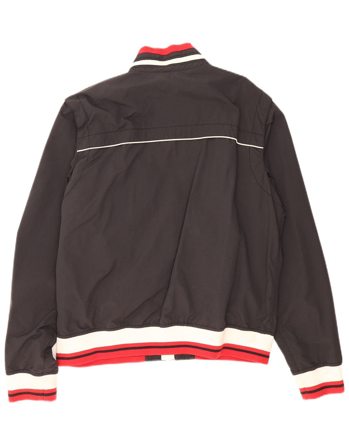 TOMMY HILFIGER Mens Bomber Jacket UK 42 XL Black Nylon