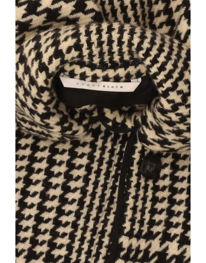 Penny Black Manteau coupe classique pour femme IT 38 XS en laine pied-de-poule