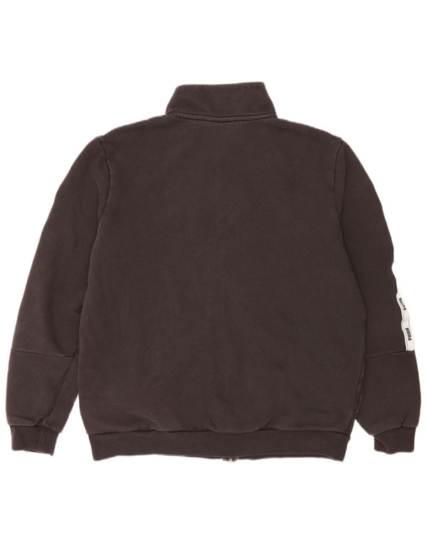 Puma Veste de survêtement graphique pour homme en coton color block Taille L Gris
