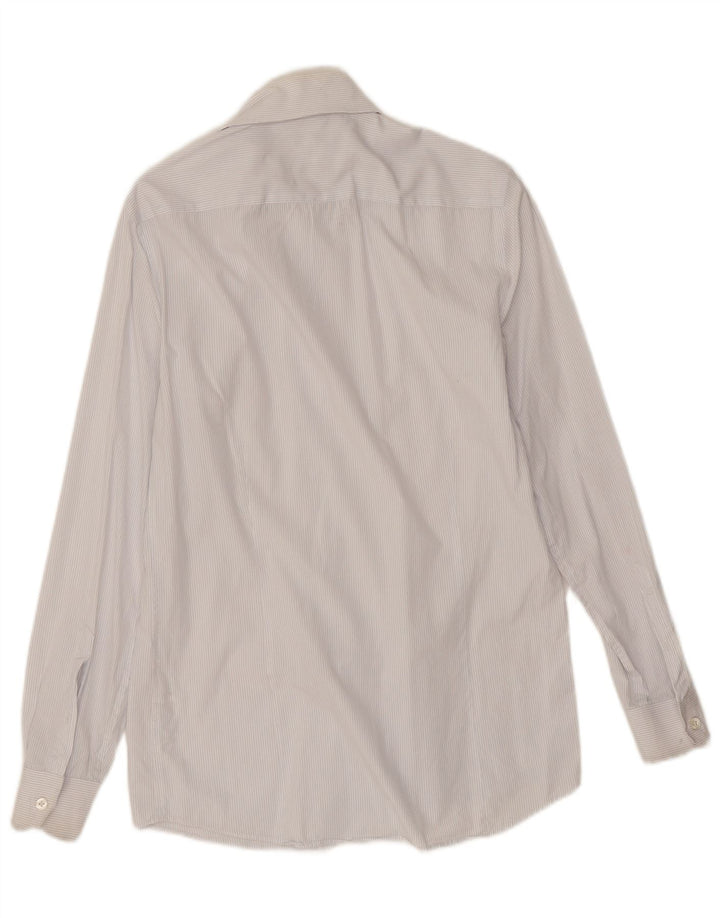 Reiss Chemise Regular Fit Petit Coton à Rayures Blanches Homme
