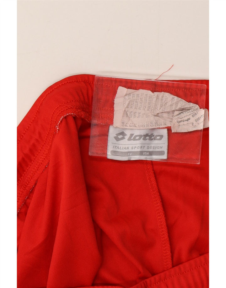 LOTTO Short de Sport Homme Rouge Moyen Polyester