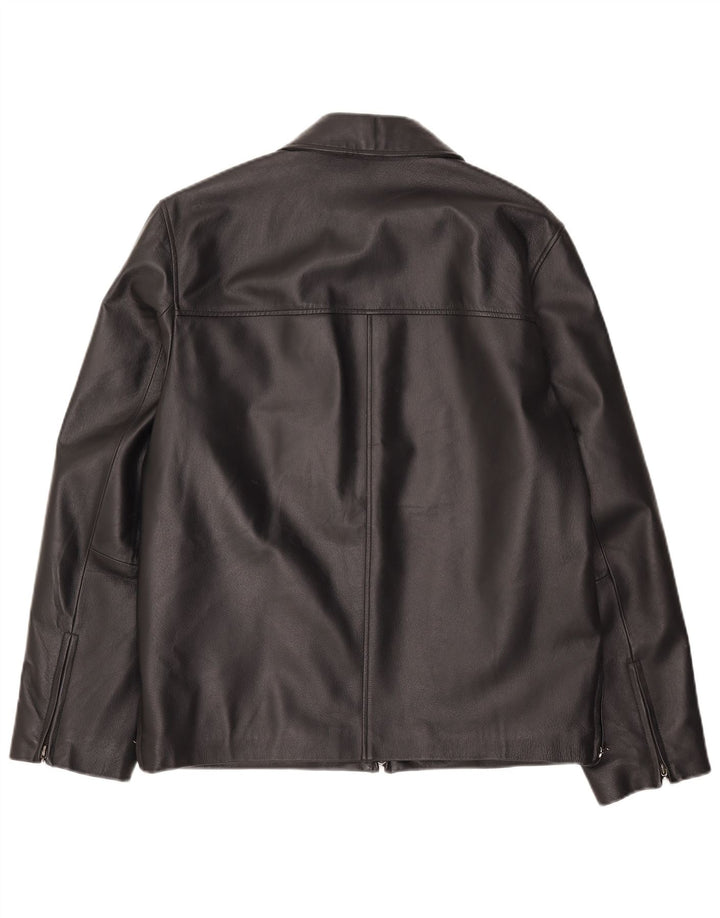 Conbipel Veste en Cuir Homme IT 48 Cuir Noir Moyen