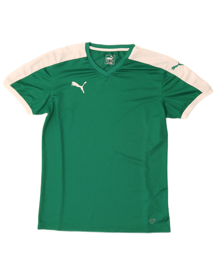 Puma Tee-Shirt Graphic Homme Vert Moyen Colourblock