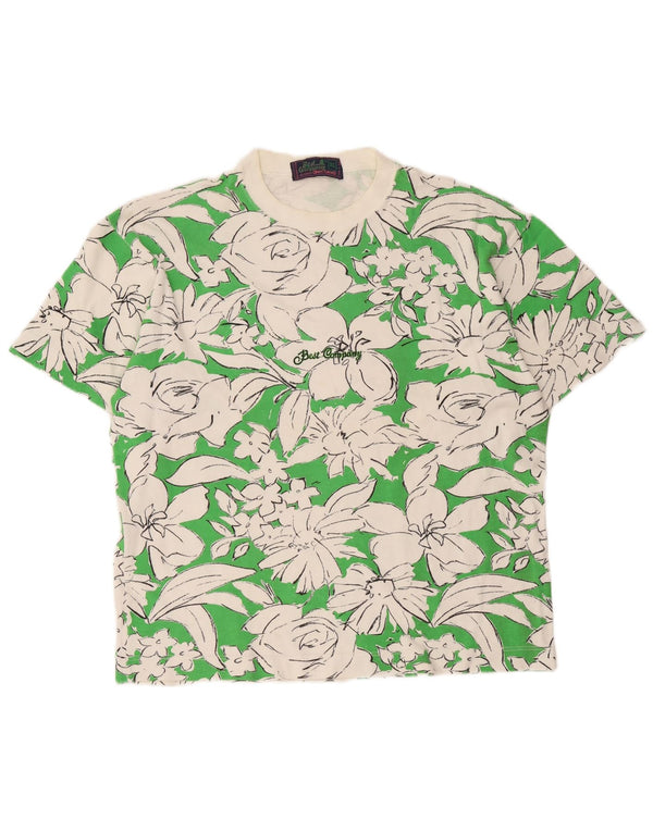 Best Company Mens By Olmes Carretti Graphic T-Shirt Top XL Vert Floral