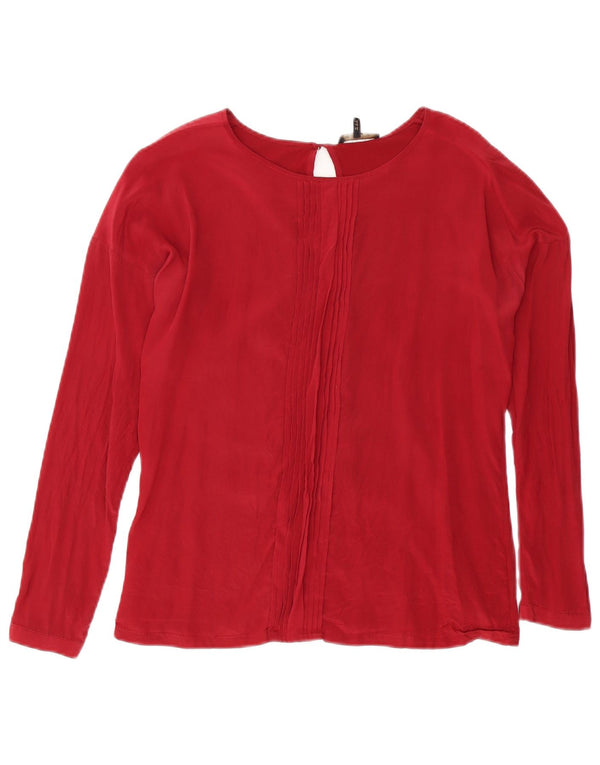Massimo Dutti Chemisier coupe ample pour femme UK 10 Petit Rouge