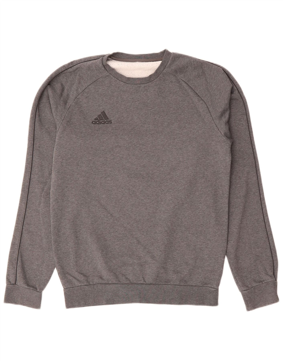 Adidas Mens Sweatshirt Jumper Petit Gris Coton