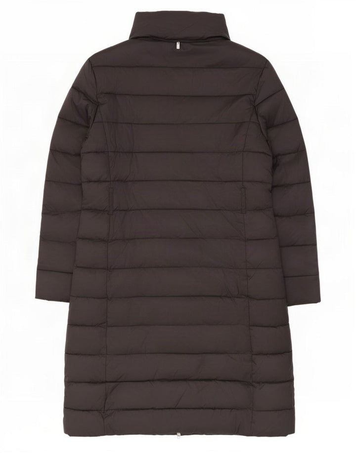 Ted Baker Manteau rembourré à capuche pour femme Taille 3 Medium Noir Polyamide