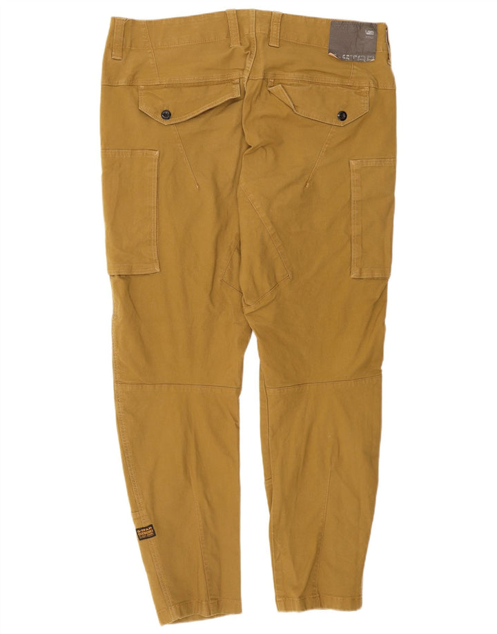 G-STAR Pantalon Cargo Fuselé Homme W40 L28 Jaune Coton