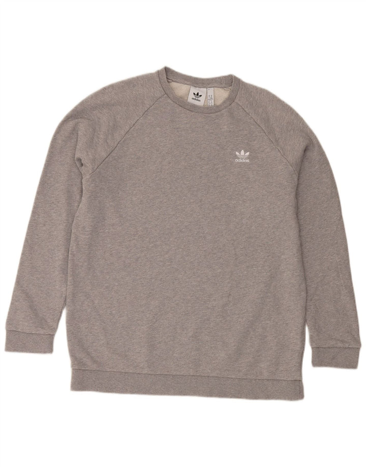 Adidas Sweatshirt Jumper XL Gris Moucheté Coton