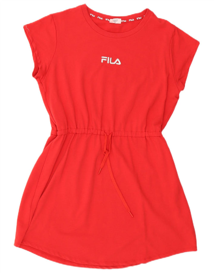 Fila Femme Graphic Basic Robe UK 18 XL Rouge Coton