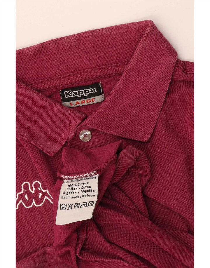 Kappa Polo Homme Grand Coton Bordeaux