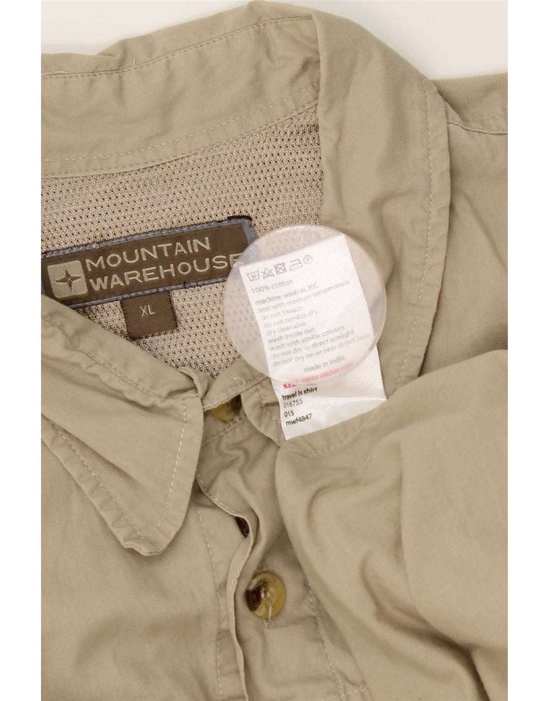 Mountain Warehouse Chemise Homme XL Coton Beige