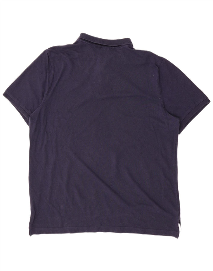 NIKE Polo Homme XL Bleu Marine Coton