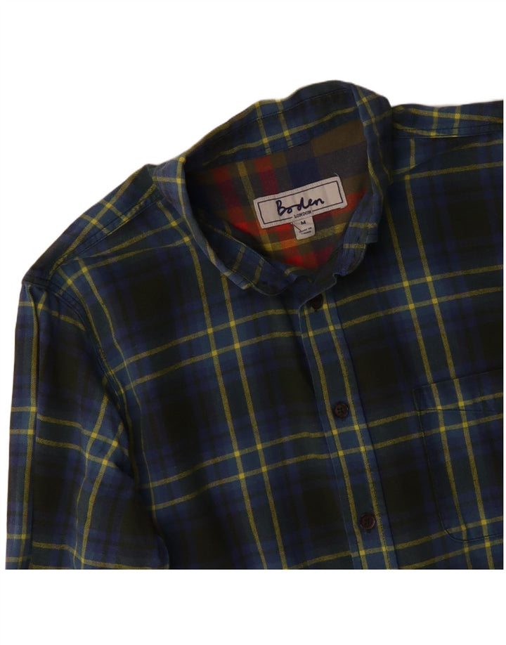 BODEN Chemise Flanelle Homme Vert Moyen Carreaux Coton
