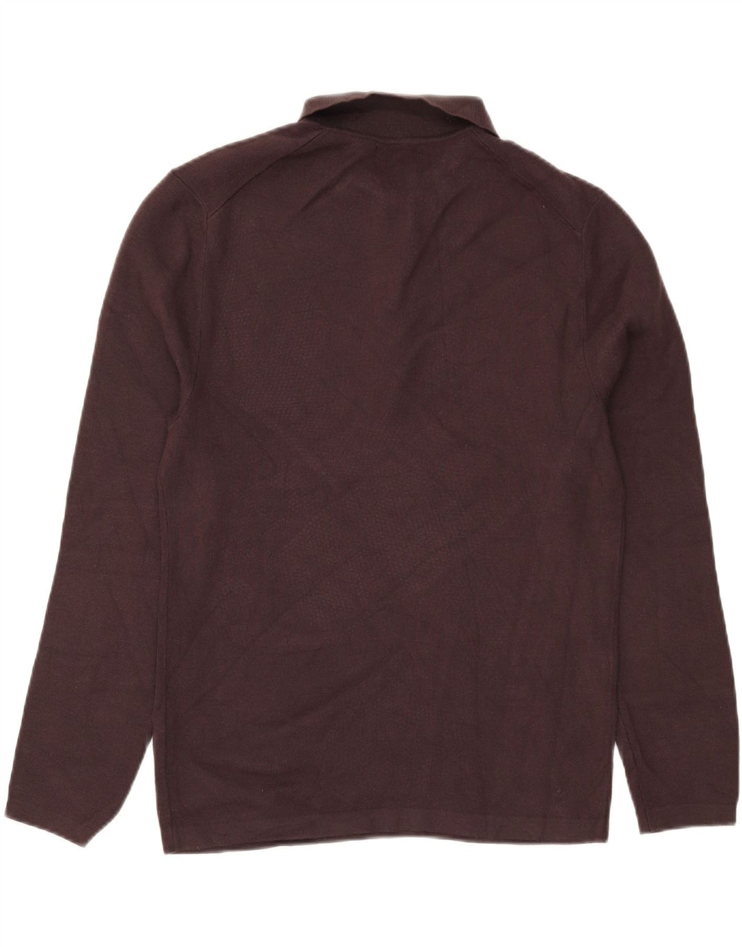 Zara Pull à col polo pour homme, grand marron