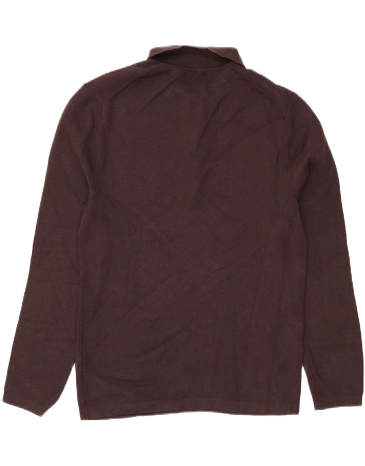 Zara Pull à col polo pour homme, grand marron