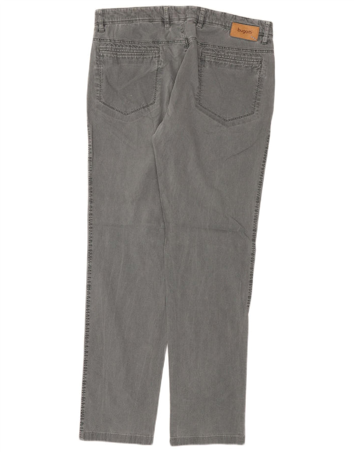 Bugatti Pantalon Chino Droit Homme EU 52 XL W34 L31 Gris Coton