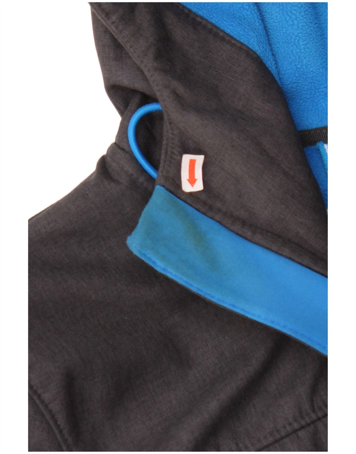 SUPERDRY Veste coupe-vent à capuche graphique pour hommes UK 42 XL Gris Polyester