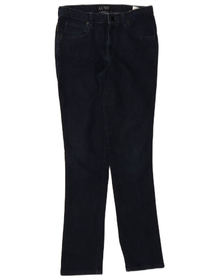 Armani Femme Jean Slim W30 L29 Bleu Marine Coton