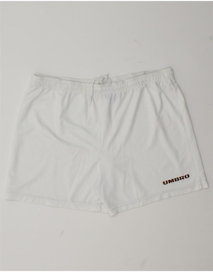 Umbro Short de Sport Homme XL Blanc Polyester