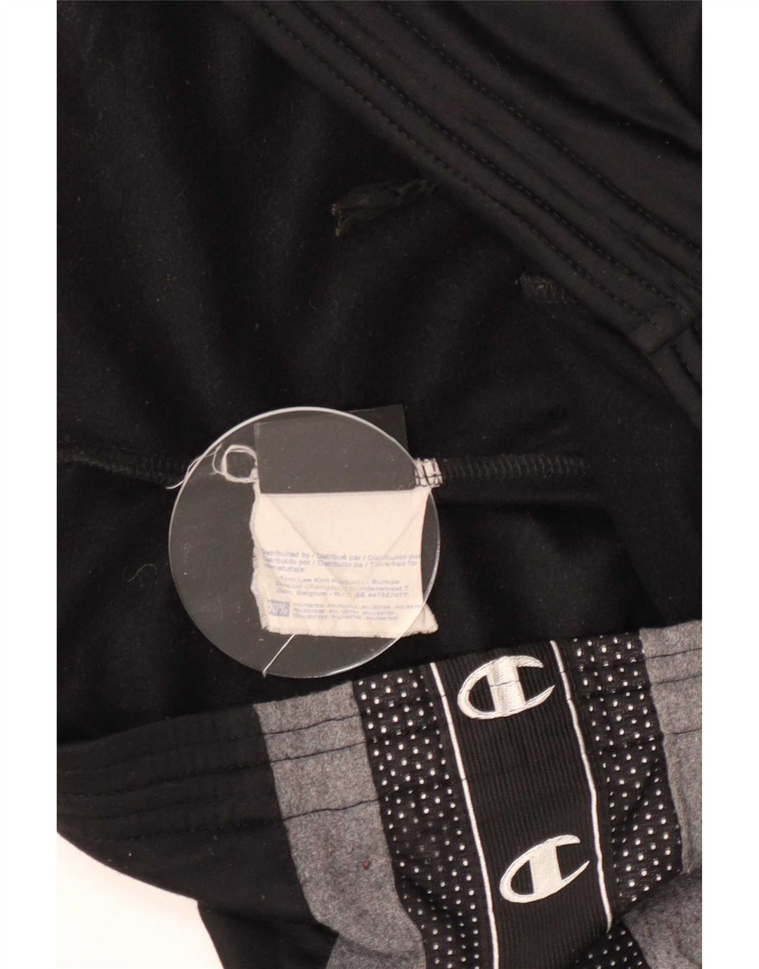 Champion Pantalon De Survêtement Graphique Homme Noir Moyen Polyester Colorblock