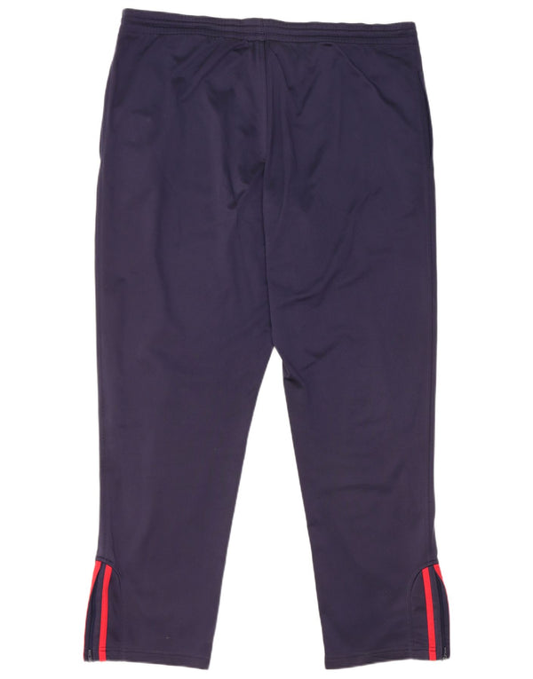 Adidas Pantalon de survêtement pour homme UK 40/42 Bleu marine moyen Polyester