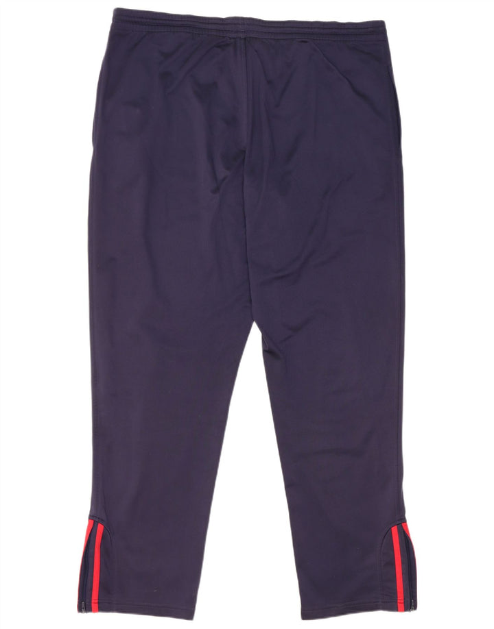 Adidas Pantalon de survêtement pour homme UK 40/42 Bleu marine moyen Polyester