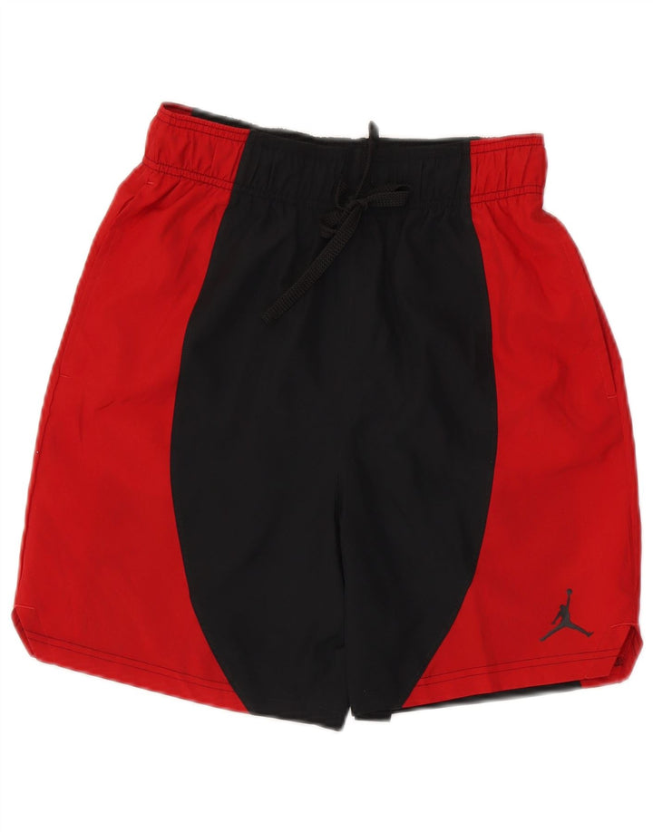 JORDAN Short de sport Dri Fit pour hommes, petit, en polyester color block noir