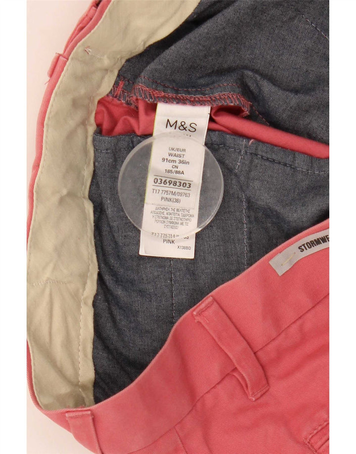 Marks & Spencer Short Chino Homme W36 Grand Rose Coton